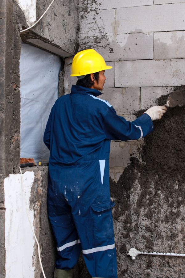 Repairing a block foundation wall in Anderson, IN